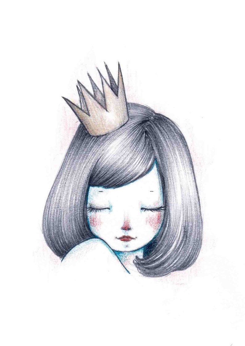 Princess illustration. Kids room. image 4