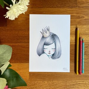 Princess illustration. Kids room. image 7