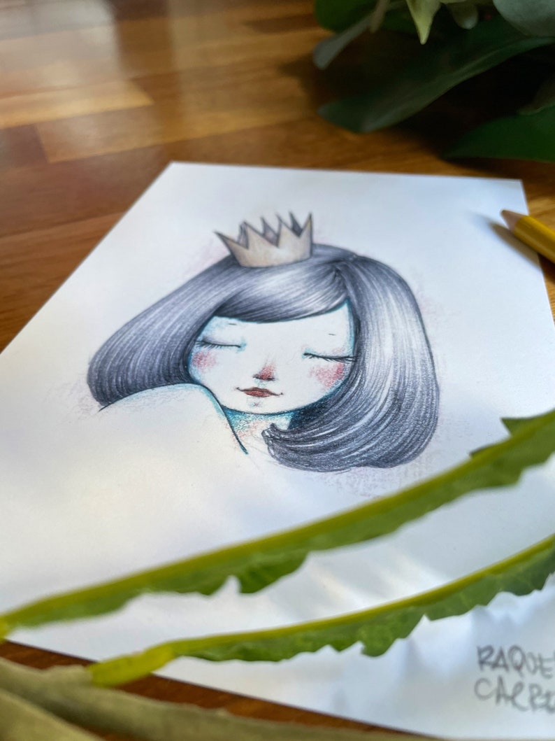 Princess illustration. Kids room. image 3