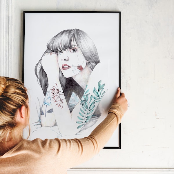 Art Print //Hand-drawn illustration // Raquel Carrero