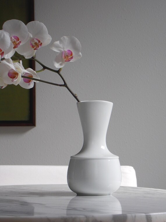 Rosenthal Vase Tapio Wirkkala White Modern Vase Porcelain Vase Etsy