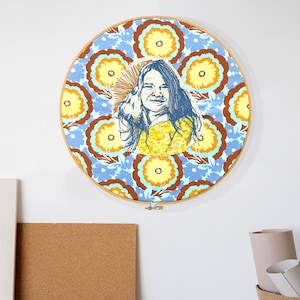 Janis Joplin, Musicians Portrait, Portrait of Musician, Vintage Inspired, 70’s Inspired, Folk Inspired, Retro Inspired