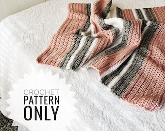 PATTERN ONLY {Sweet Baby Vintage Baby Blanket} ~ Blanket ~ Baby Gift ~ Easy to follow tutorial