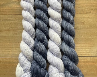 Share a Pair | Admiral | Hand dyed yarn | (4) half skeins of yarn