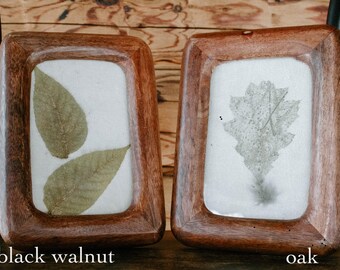 4x6" Raw Silk Framed Ecoprint