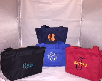 Monogrammed Lunch Tote - Insulated Lunch Tote - Lunch Purse - Personalized Lunch Purse - Personalized Lunch Box