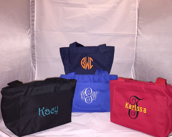 Monogrammed Lunch Tote - Insulated Lunch Tote - Lunch Purse - Personalized Lunch Purse - Personalized Lunch Box