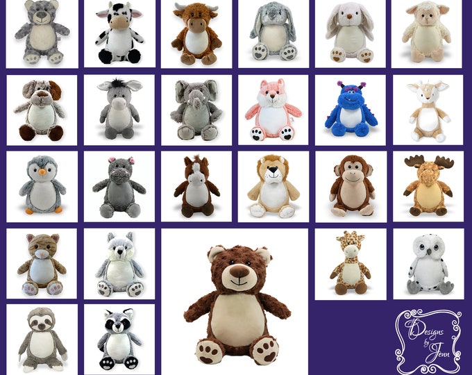 Brown Bear Personalized Stuffed Animal - Personalized Birth Stats Stuffed Animal - Monogramed Stuffed Animal - Embroidered Animal w/ Name