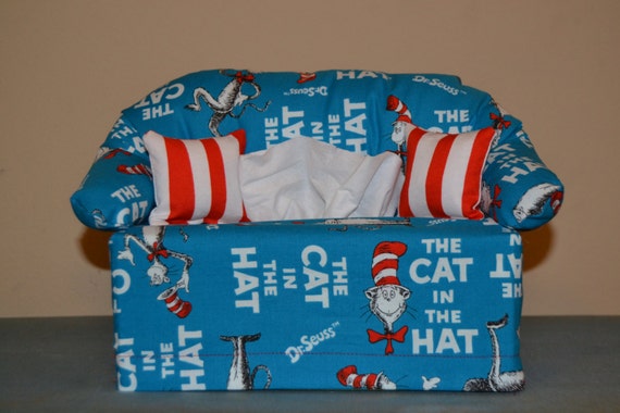 Dr Seuss Couch Tissue Box Cover Kleenex Box Cover Kleenex Etsy