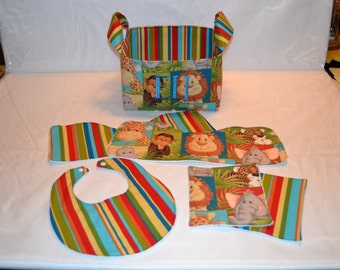 Jungle Animals Gift Basket or Gift Basket Set