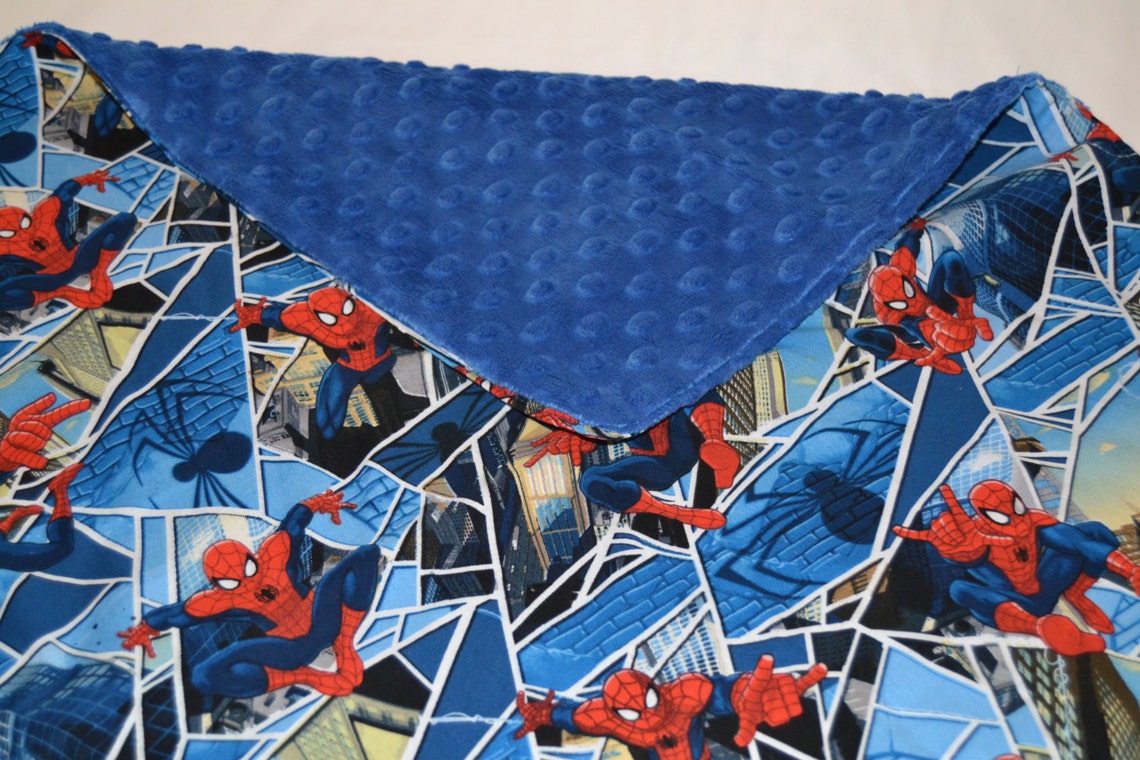 Spiderman Baby Blanket Etsy