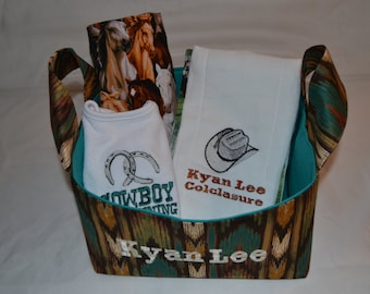 Western Theme Baby Gift Basket
