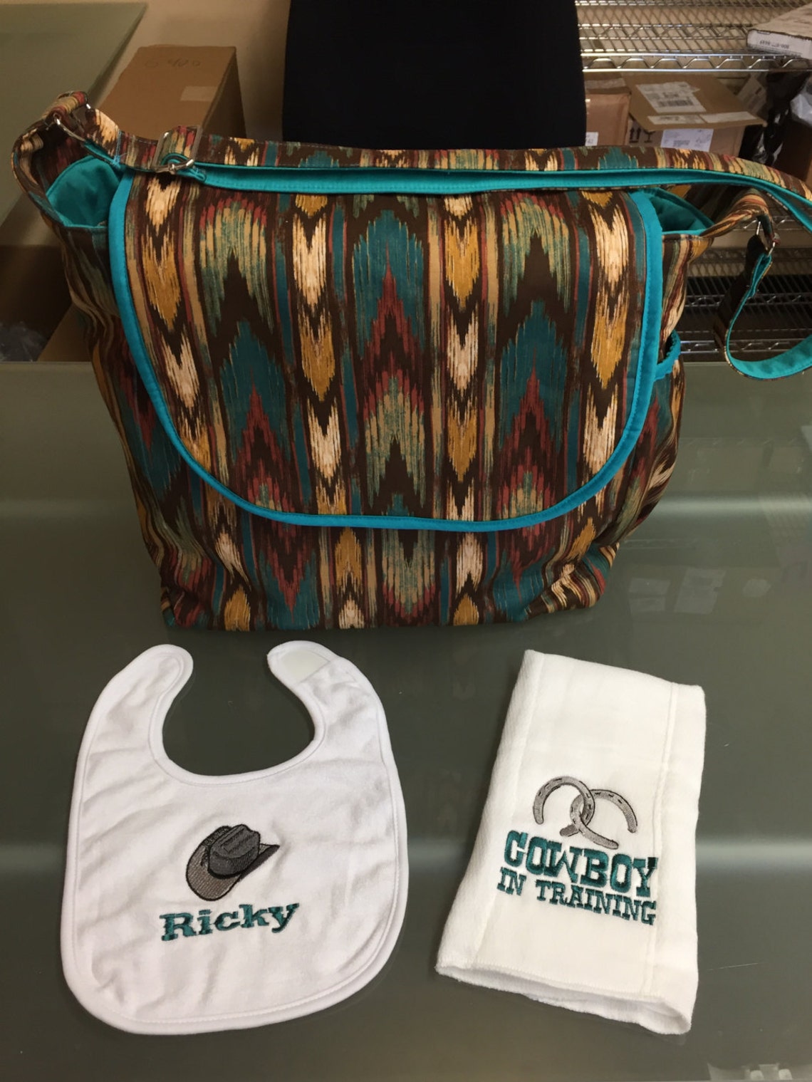 Big Diaper Bag Handmade Diaper Bag Western Diaper Bag Etsy