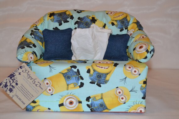 Minions Couch Tissue Box Cover Kleenex Box Cover Kleenex Etsy