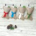 DOG CHRISTMAS STOCKINGS W Name Tags Bone Shapes Are Perfect Pet Size -Personalized Beautiful Natural Burlap -Puppies First Christmas Gifts 