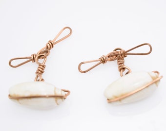 Handmade Seashell Cuff Links, Men's Cufflinks, Beach Wedding