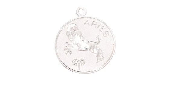 Vintage Sterling Silver Aries Zodiac Charm For Ch… - image 1
