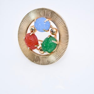 Vintage Egyptian Scarab Brooch image 2