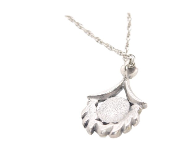 Art Deco Style Silver Necklace, - image 3