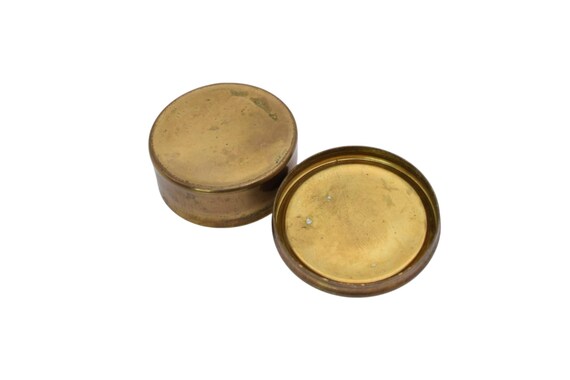 Vintage Victorian Courting Scene Pill Box, Porcelain Lid ,Trinket Box View 6