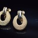 Vintage Napier Golden Knocker Earrings main image 0