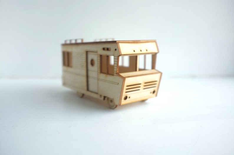 Vintage Motor Home Miniature Winnebago Rv Little Camper Van Model Adventurous Camping Life Wanderlust Travel Decor Off We Go - 