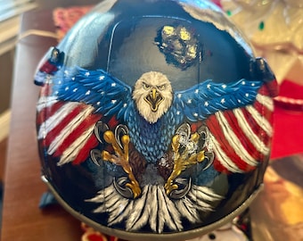 Pre-Painted Custom Flight Helmet (decoration only)