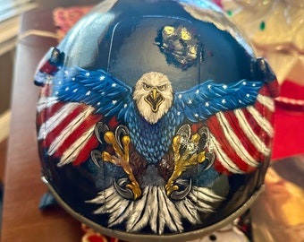 Pre-Painted Custom Flight Helmet (decoration only)