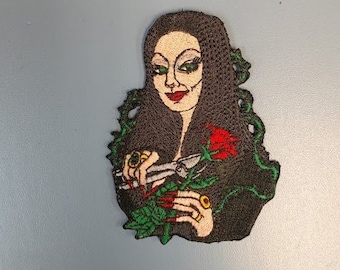 Witch Embroidered Patch, Iron On TV Classic Female Patch