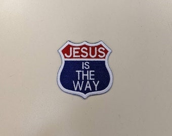Jesus is the way embroidered patch
