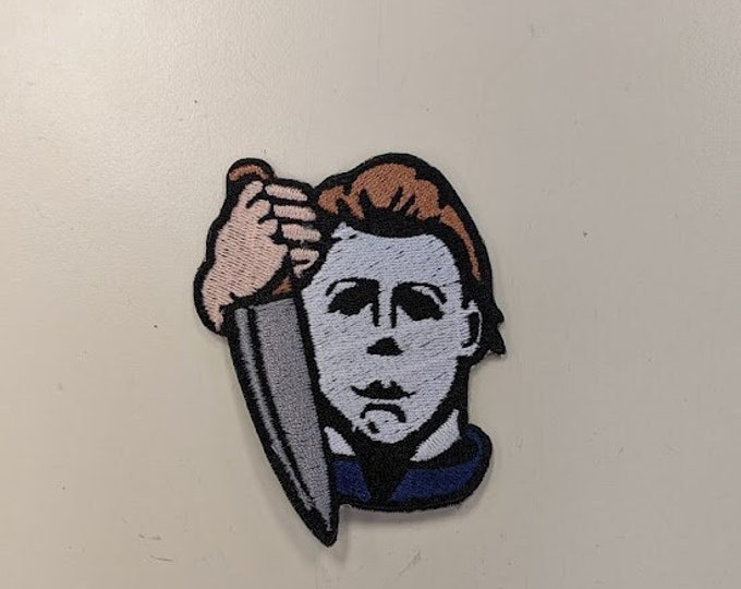 Serial Killer Scary Movie Guy Embroidered Patch