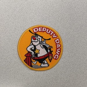 Cartoon Dog Law Enforcement Embroidered Patch image 2
