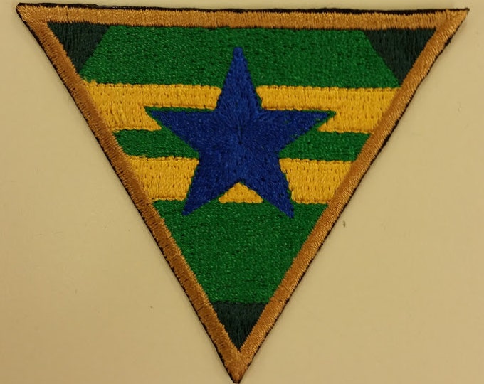 Classic sci fi cowboy patch, triangle patch