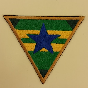 Classic sci fi cowboy patch, triangle patch