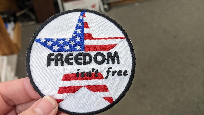 Patriotic American Freedom Patch - Etsy