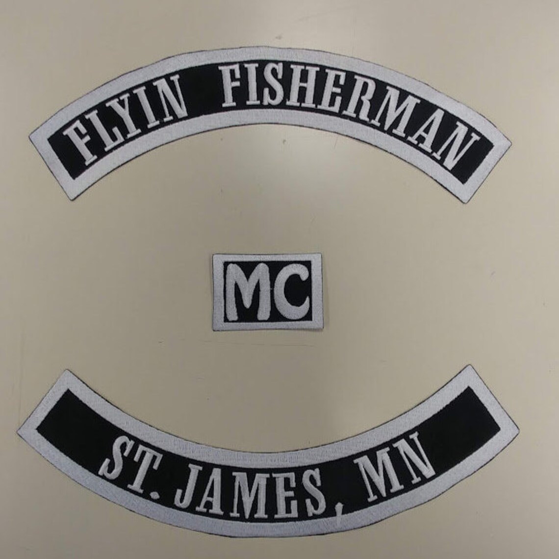 Motorcycle Rocker Patches 13 X 2.5, Embroidered MC Patch, Motorcycle ...