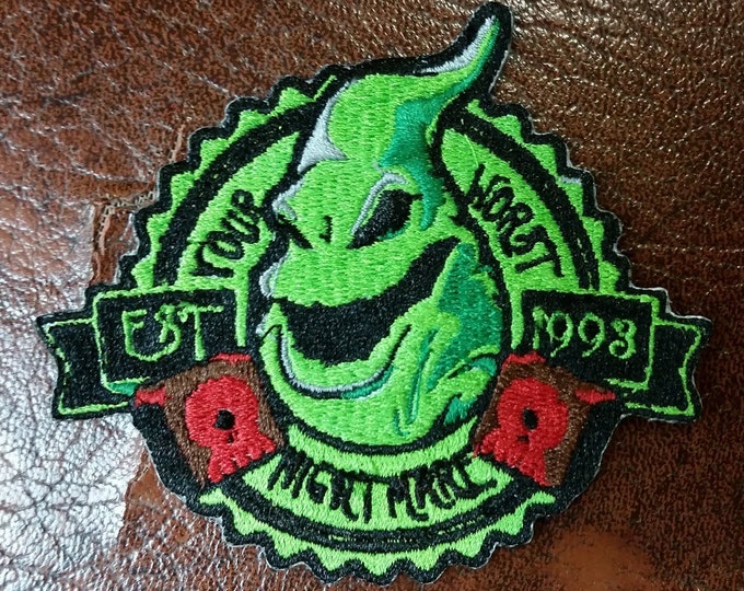 Boogie Man Embroidered Patch, Scary Halloween Ghost Iron On Patch, Your Worst Nightmare Patch, Fandom Embroidered Patch, Ghost Iron On Patch