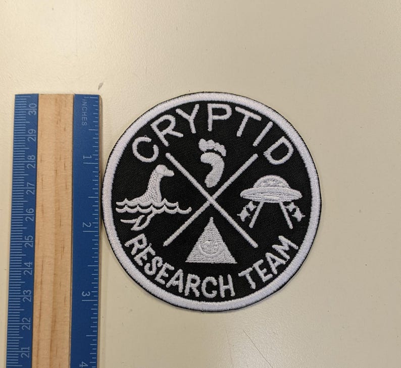 Cryptid Triangle Design Cryptid Embroidered Patch - Etsy