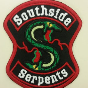 Snake Embroidered Patch, TV inspired Iron on Patch, Serpent patch