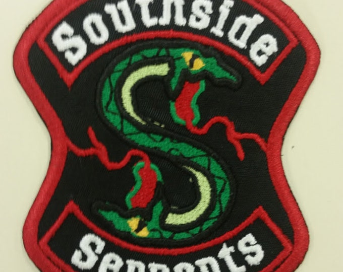 Snake Embroidered Patch, TV inspired Iron on Patch, Serpent patch