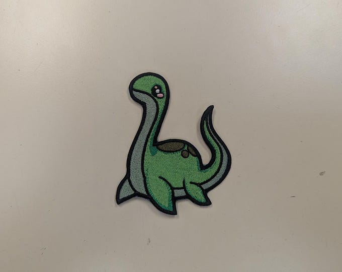 Little Nessie Embroidered Patch, Loch Monster Patch