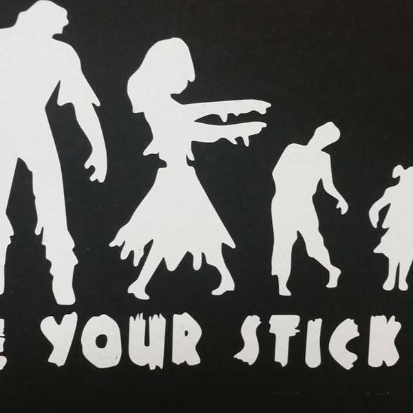 Zombie Car Decal Etsy