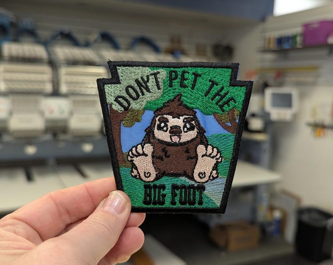 Bigfoot in woods Embroidered Patch