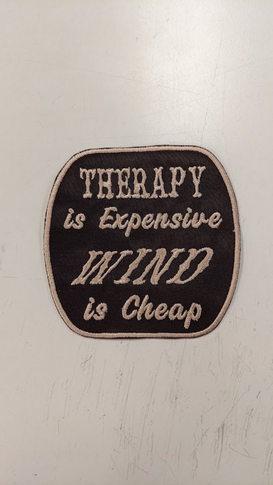 Motorcycle Biker Patch, Therapy is Expensive Embroidered Patch - Etsy