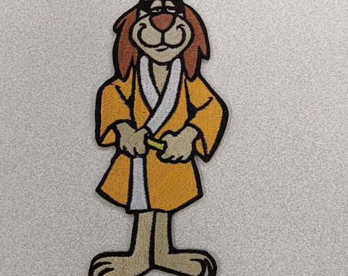 Throwback Kung Fu Dog Cartoon Patch