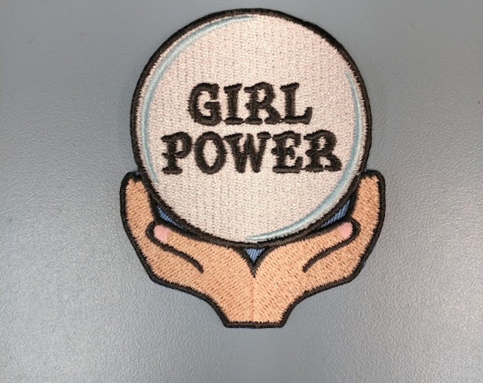 Girl Power Embroidered Patch,  Girl Power Iron On Patch