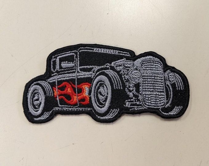 Vintage Roadster Car Embroidered Patch