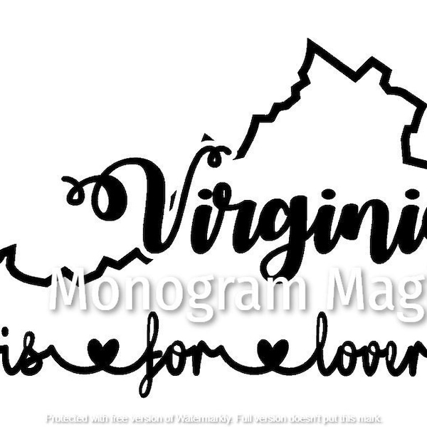 Virginia is for Lovers Sticker Etsy