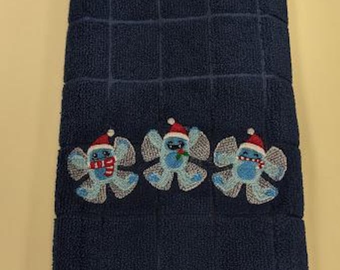 Yeti Abominable Snowman Embroidered Towel