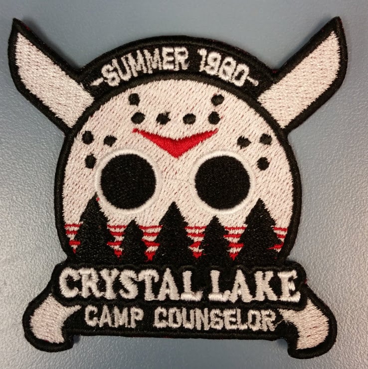Horror Movie Cult Classic Embroidered Patch, Camp Counselor Scary Fil…